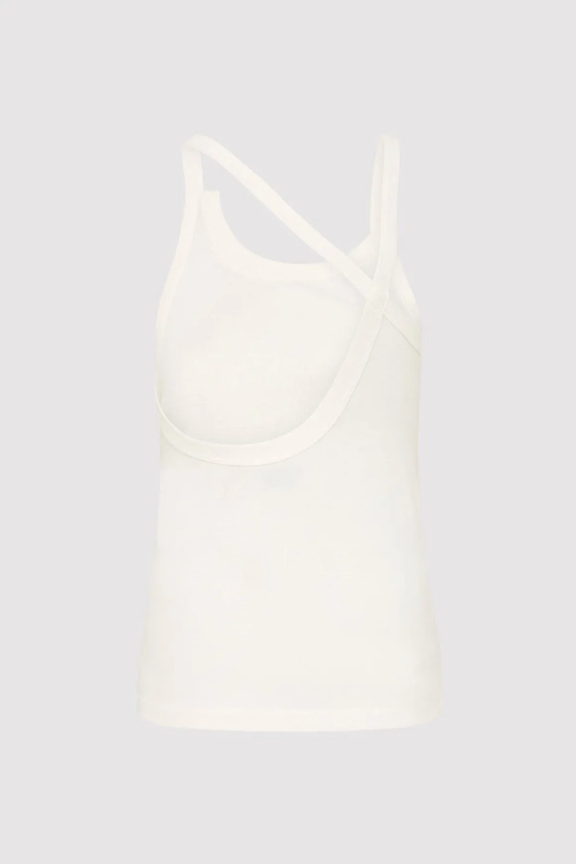St. Agni Organic Cotton Abstract Singlet - White