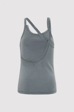 St. Agni Organic Cotton Abstract Singlet - Diesel Grey