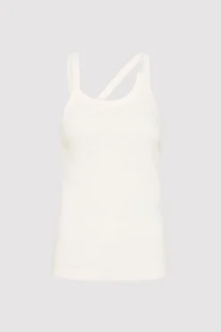 St. Agni Organic Cotton Abstract Singlet - White