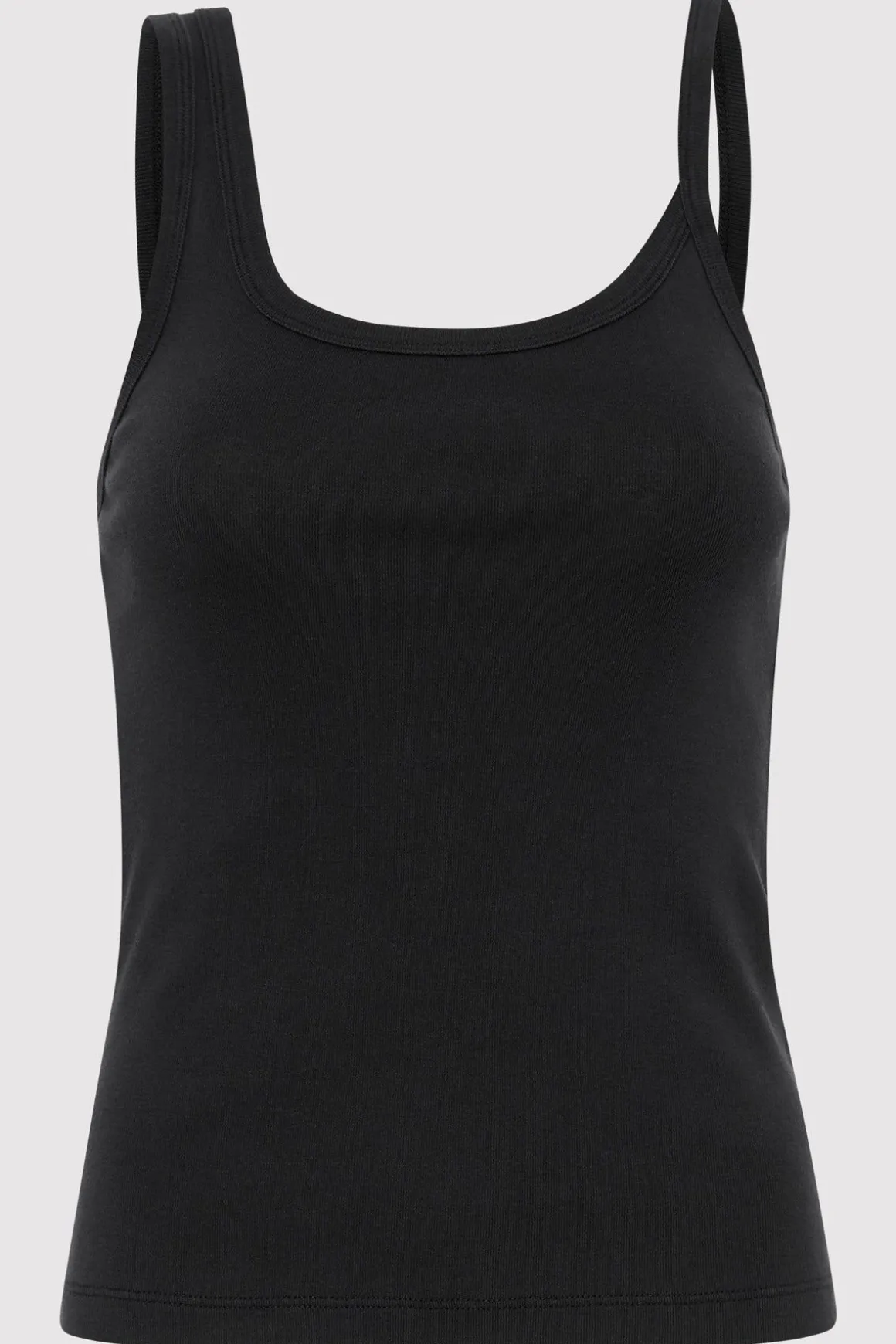 St. Agni Organic Cotton Asymm Tank - Black