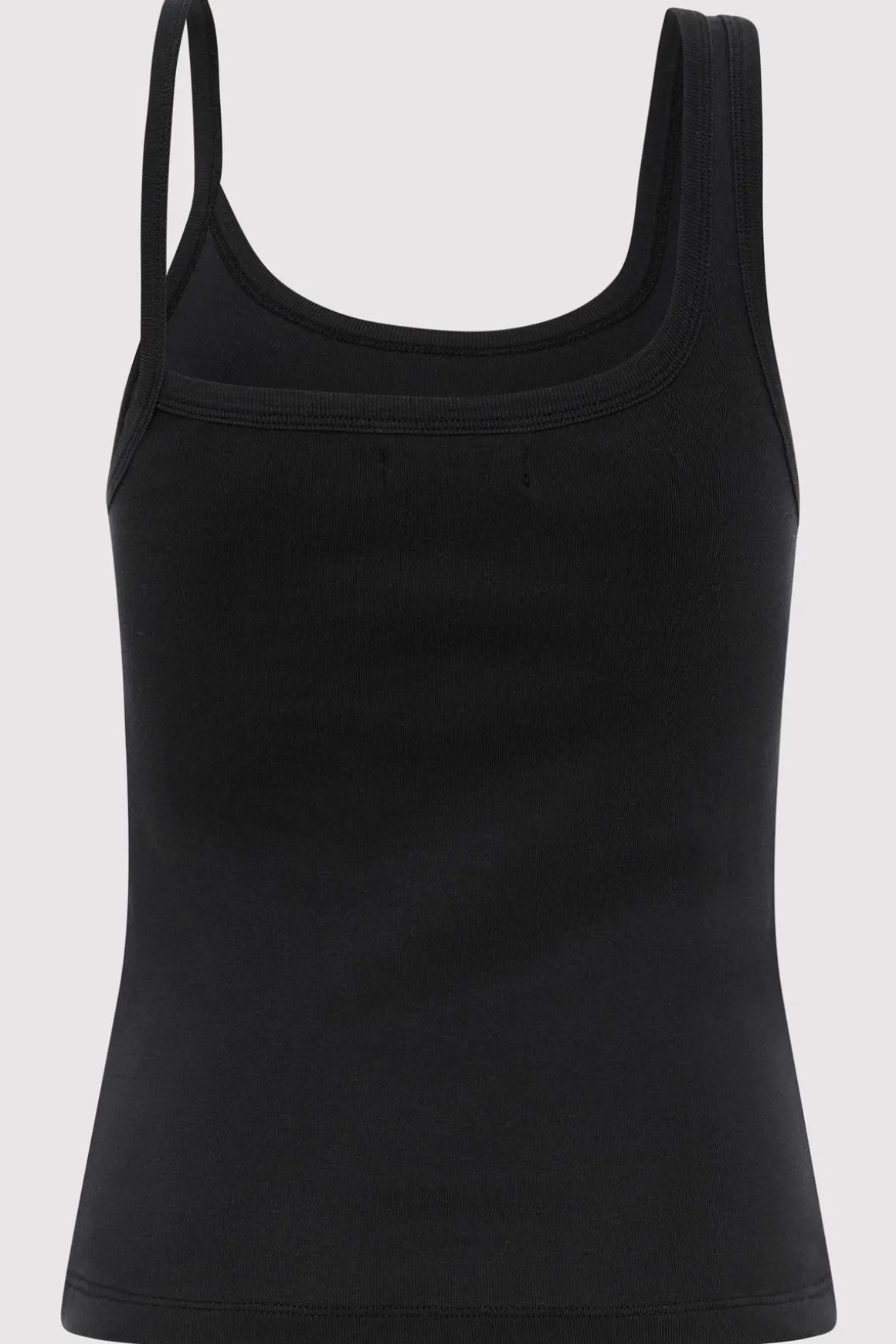 St. Agni Organic Cotton Asymm Tank - Black
