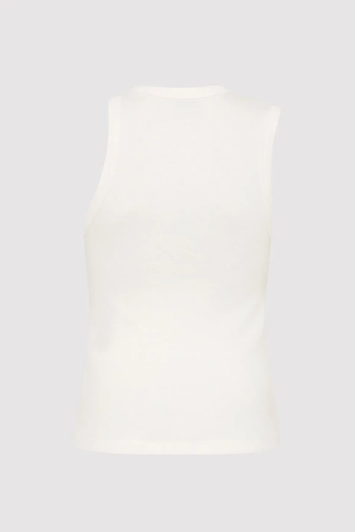 St. Agni Organic Cotton Asymmetric Tank - White