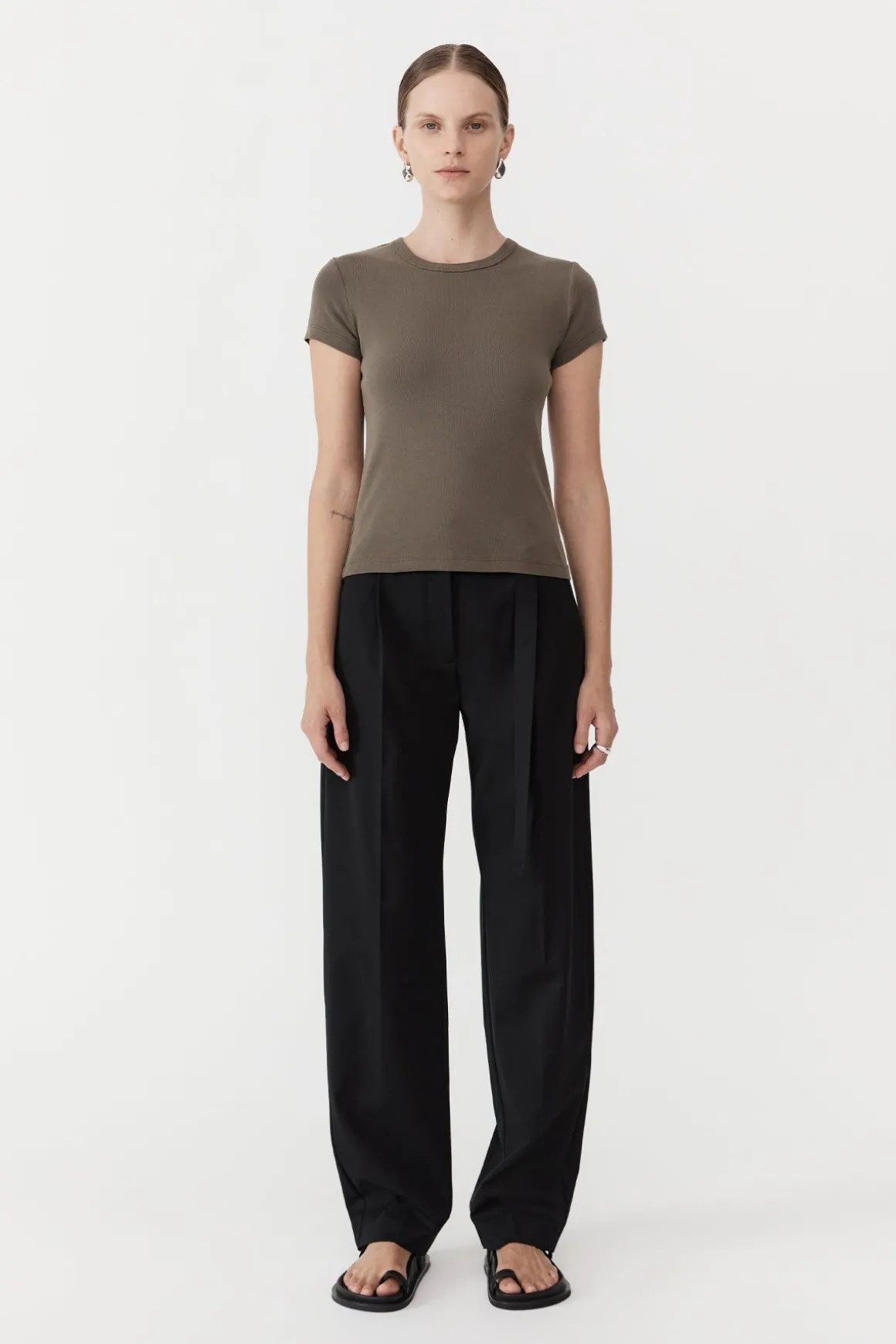 St. Agni Organic Cotton Baby Tee - Kelp