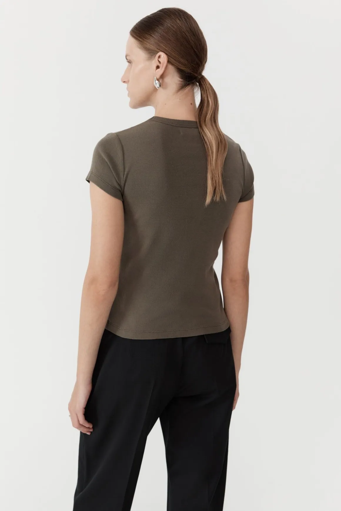 St. Agni Organic Cotton Baby Tee - Kelp