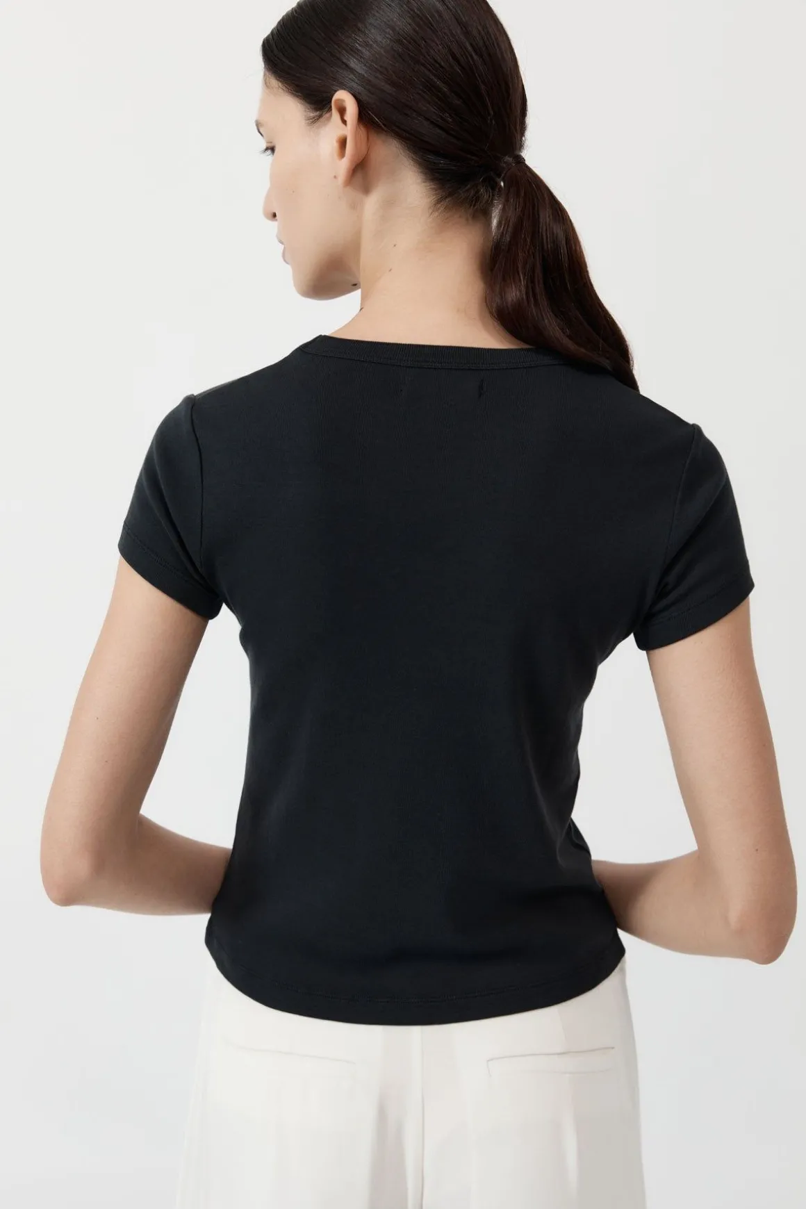 St. Agni Organic Cotton Baby Tee - Black