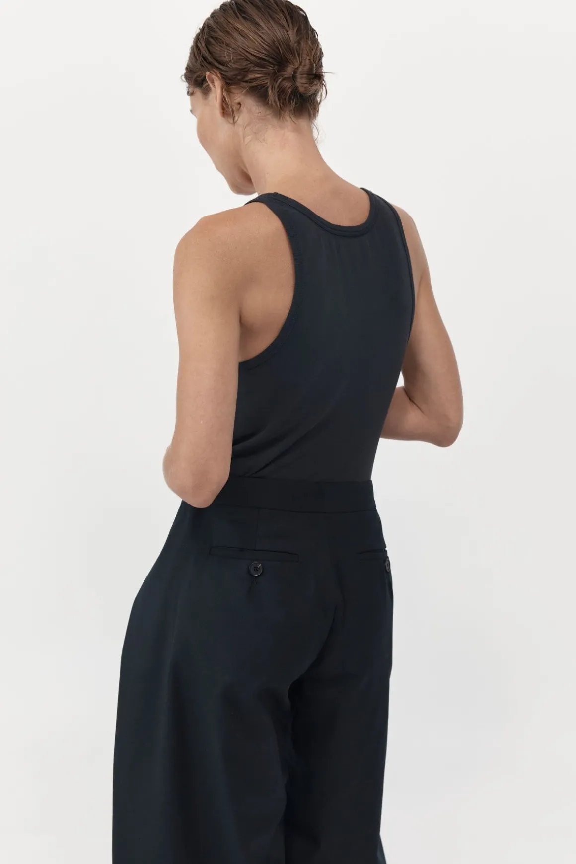 St. Agni Organic Cotton Everyday Tank - Black