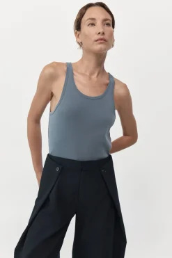 St. Agni Organic Cotton Everyday Tank - Diesel Grey