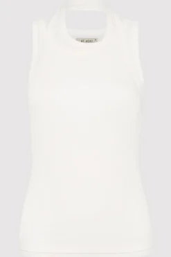 St. Agni Organic Cotton Layered Tank - White
