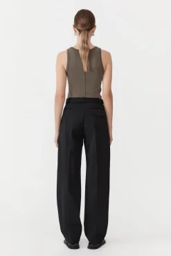St. Agni Organic Cotton Singlet - Kelp