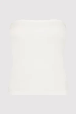 St. Agni Organic Cotton Strapless Top - White