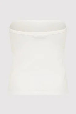 St. Agni Organic Cotton Strapless Top - White