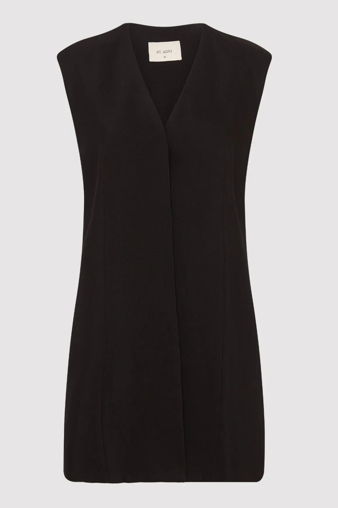 St. Agni Oversized Vest - Black