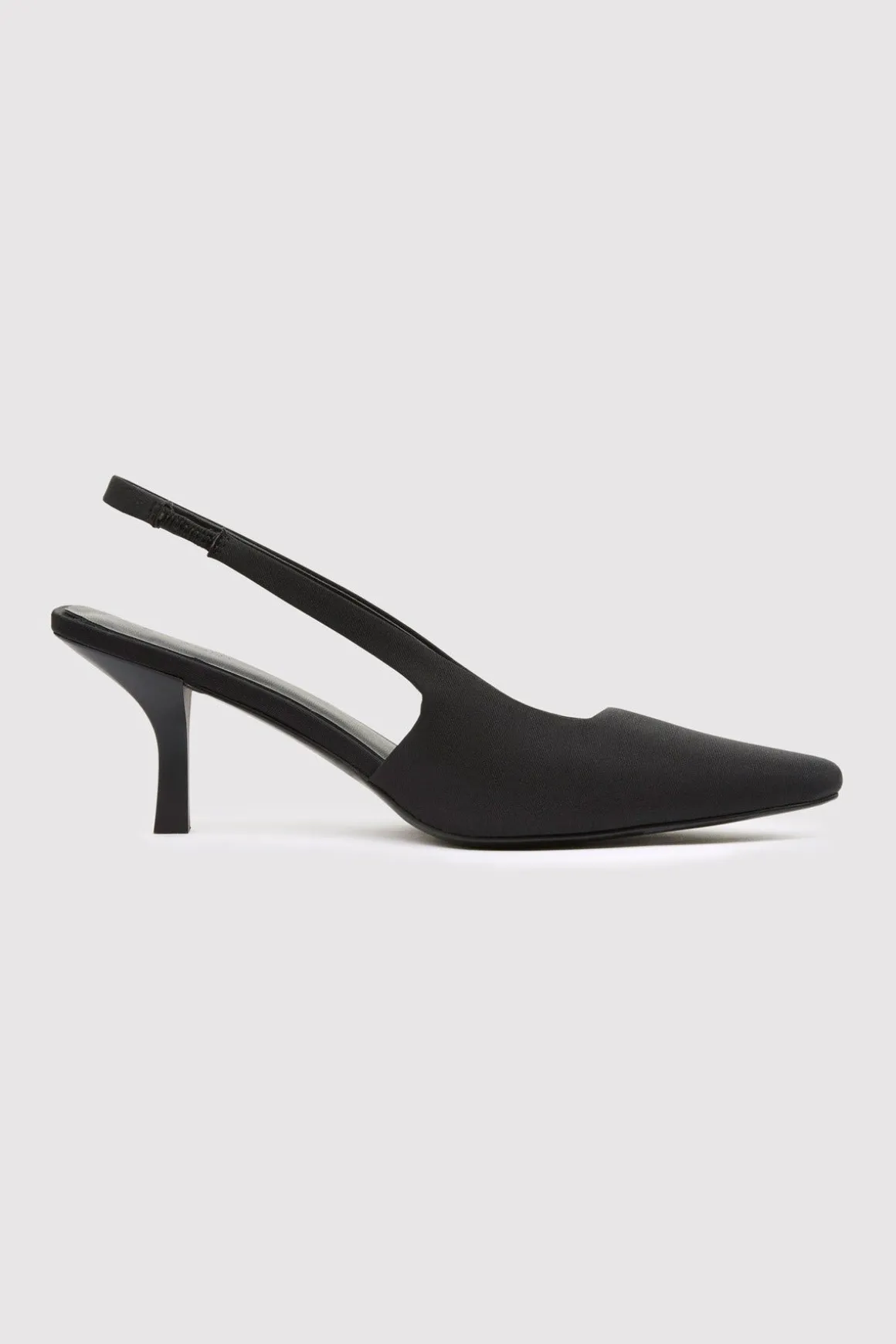 St. Agni Paris Sling Back Kitten Heel - Black