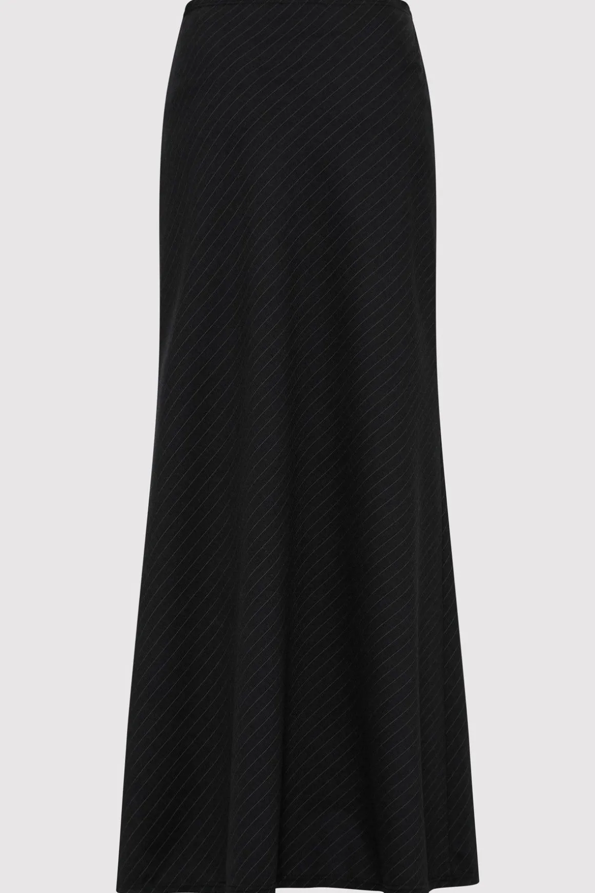 St. Agni Pinstripe Maxi Skirt - Black