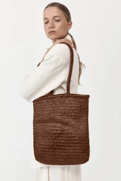 St. Agni PRE-ORDER: Bagu Woven Tote - Antique Tan