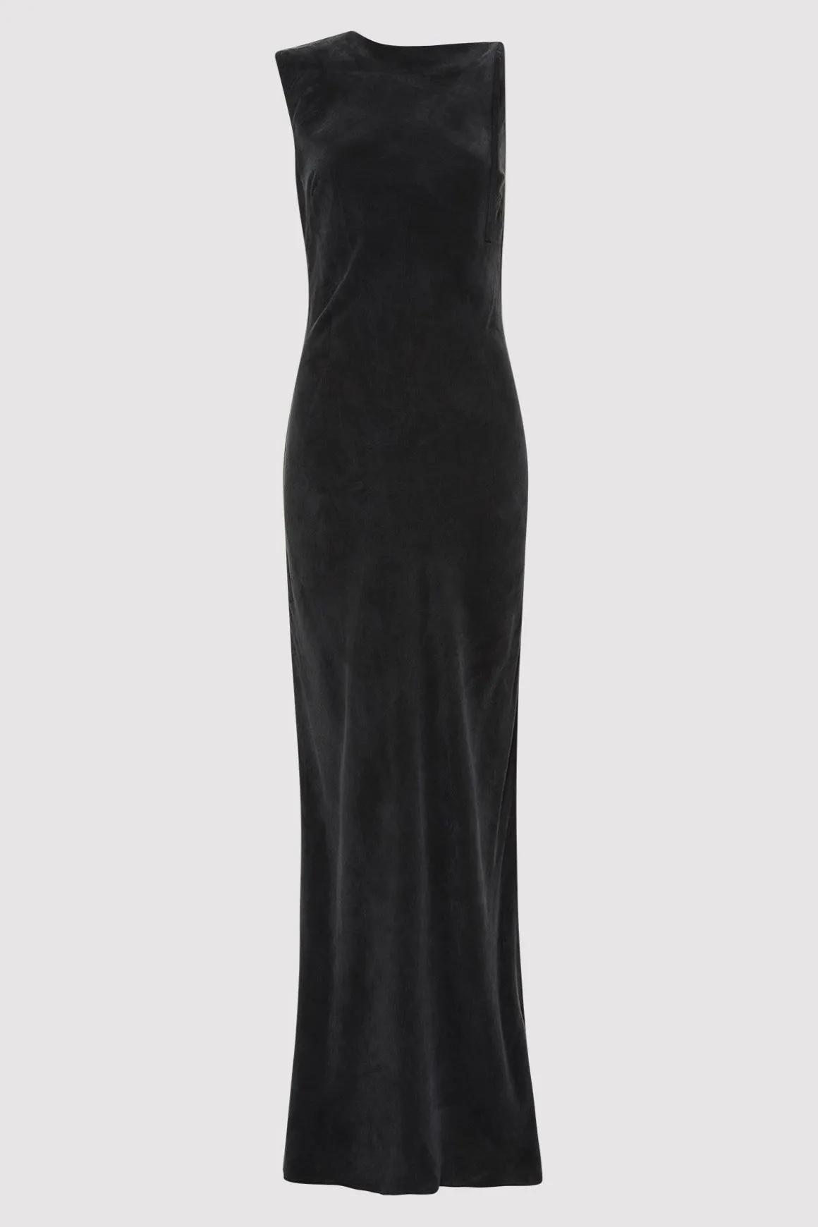 St. Agni PRE-ORDER: Sophia Drape Dress - Washed Black
