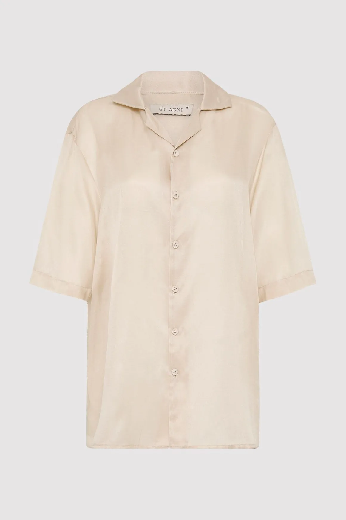 St. Agni Relaxed Collar Shirt - Birch