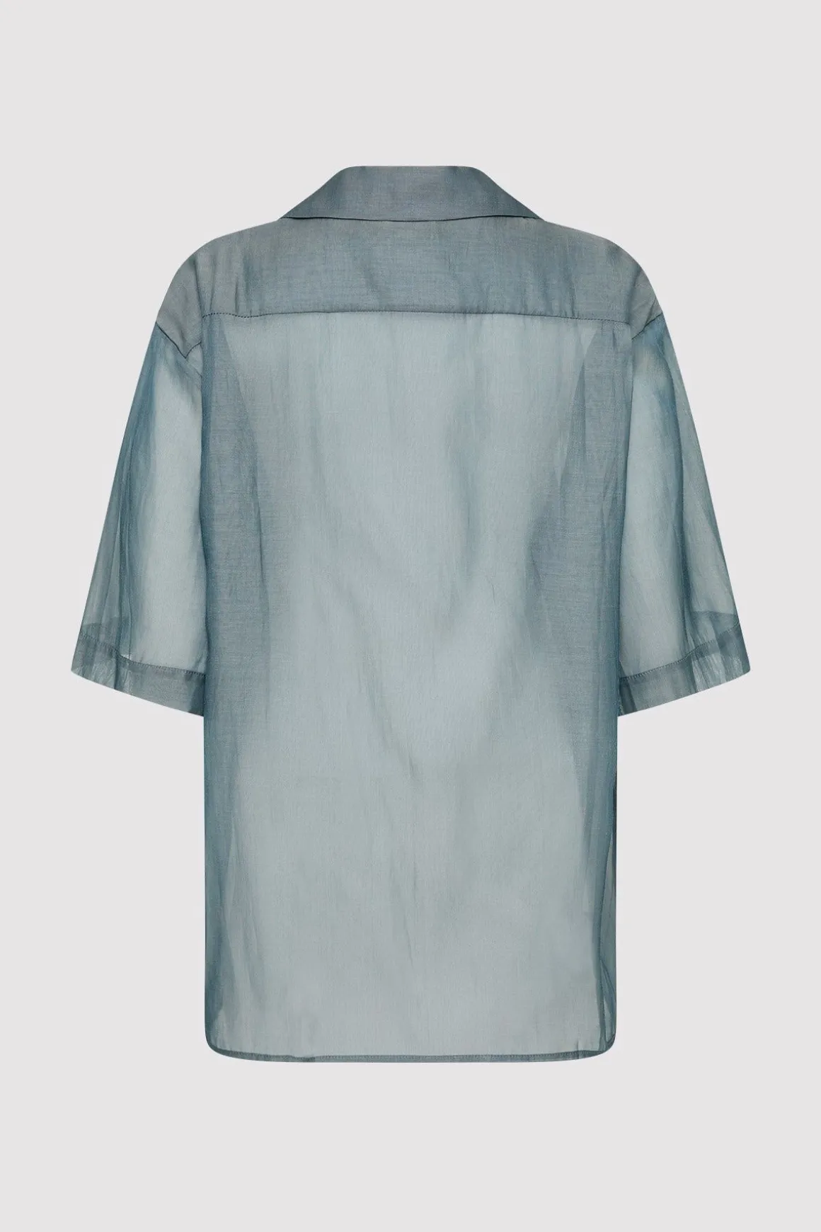 St. Agni Relaxed Collar Shirt - Slate