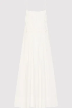 St. Agni Relaxed Drawstring Dress - White