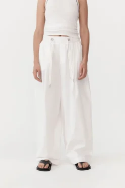 St. Agni Relaxed Drawstring Pants - White