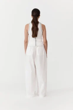 St. Agni Relaxed Drawstring Pants - White