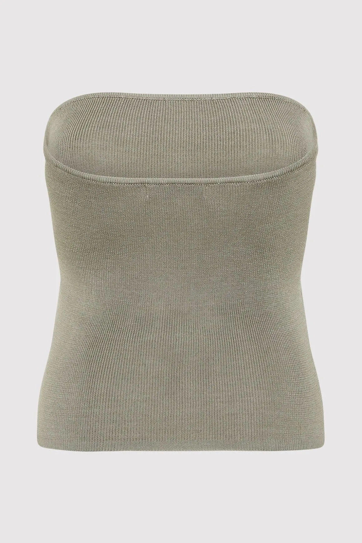 St. Agni 90s Strapless Knit Top - Shadow