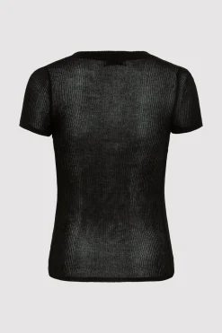 St. Agni Second Skin Knit Tee - Black