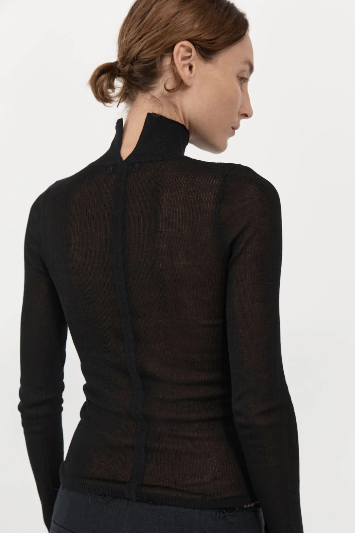 St. Agni Second Skin Knit Top - Black