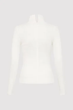 St. Agni Second Skin Knit Top - White