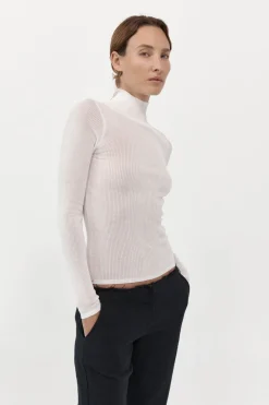 St. Agni Second Skin Knit Top - White