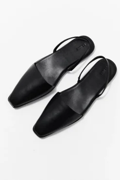 St. Agni Sling Back Flat - Black