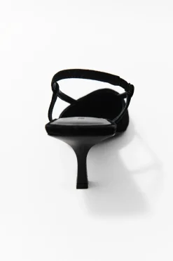 St. Agni Sling Back Heel - Black