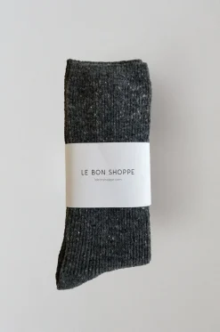 St. Agni Snow Socks By Le Bon - Charcoal
