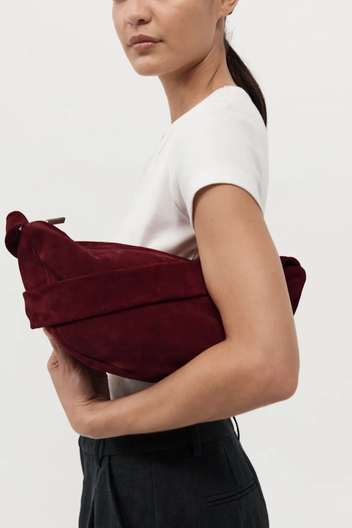 St. Agni Soft Crescent Bag - Rouge