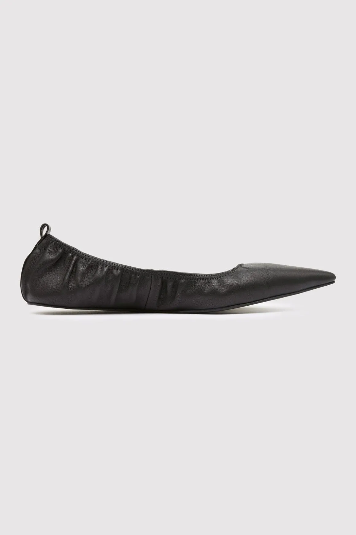 St. Agni Soft Leather Flat - Black