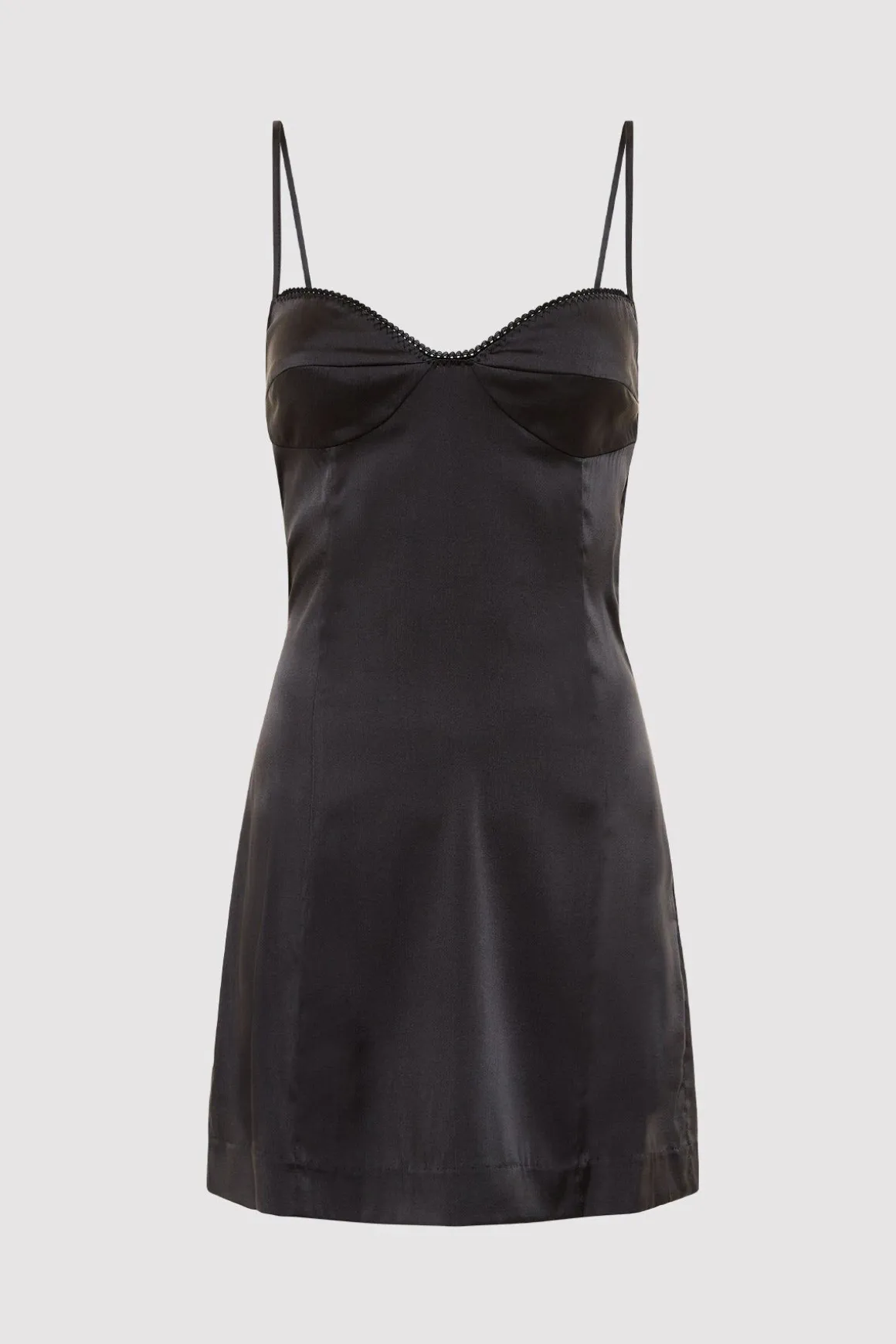 St. Agni Soft Silk Cami Dress - Washed Black