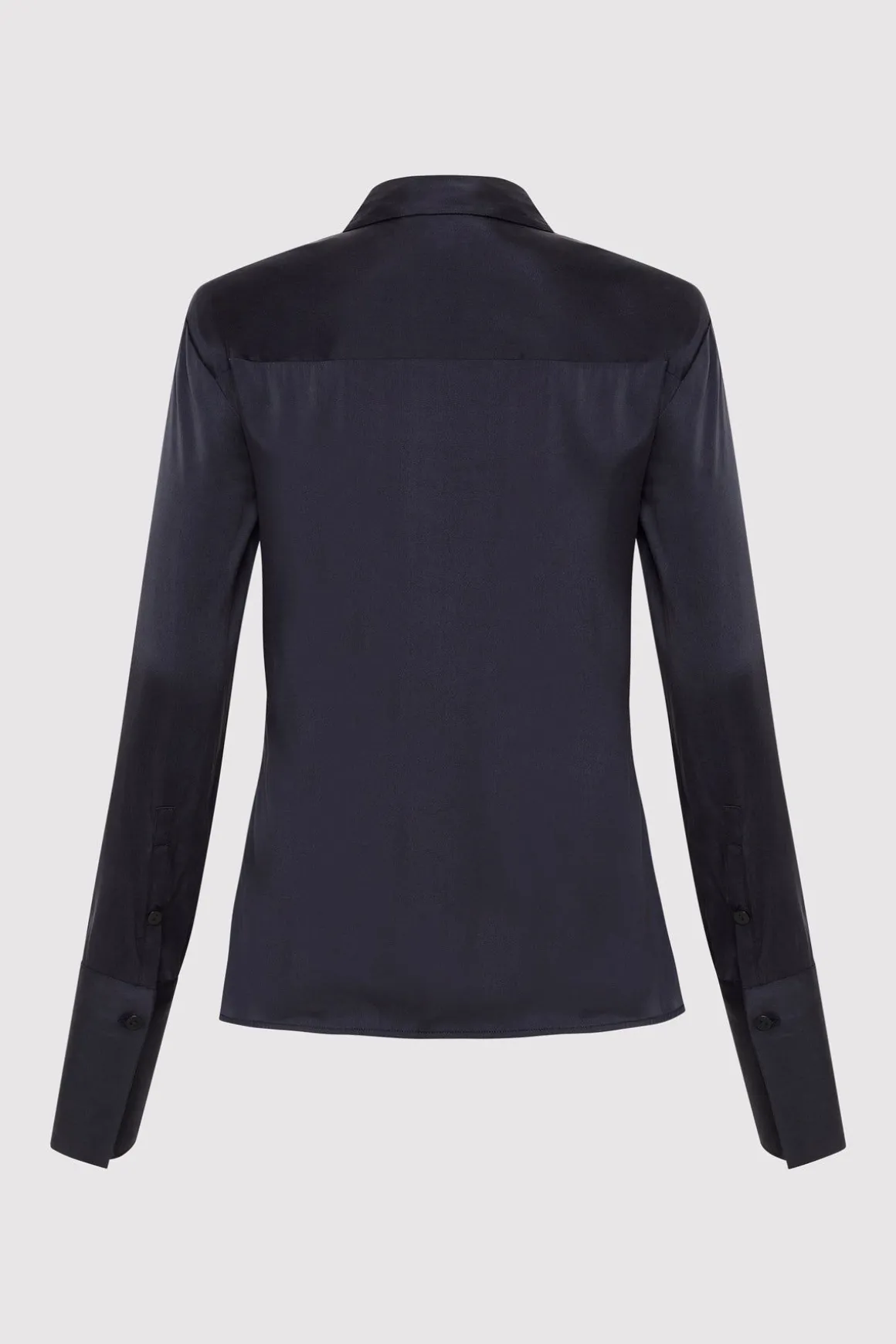 St. Agni Soft Silk Shirt - Inkwell
