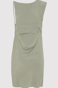 St. Agni Sophia Drape Mini Dress - Shadow