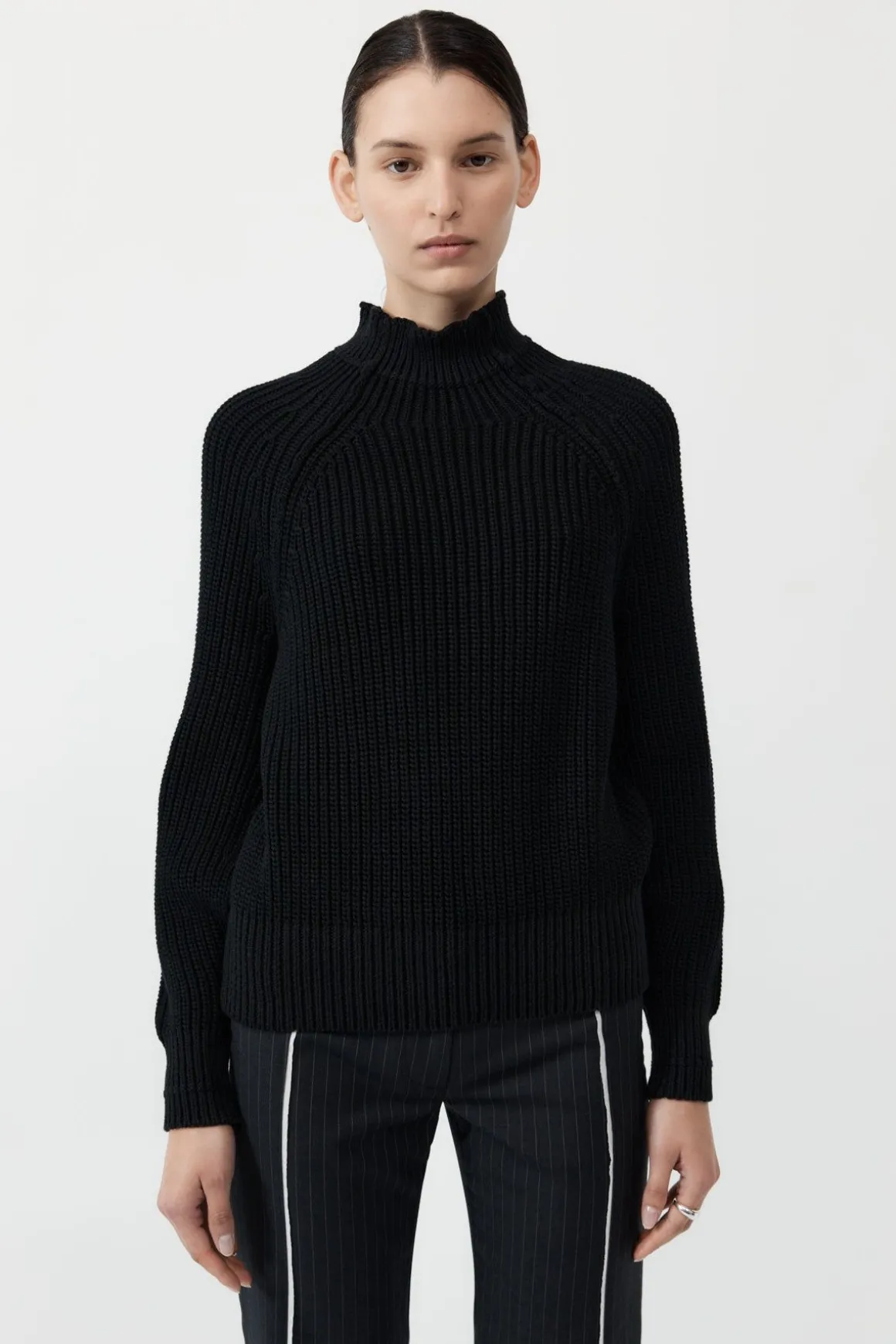 St. Agni Split Sleeve Jumper - Black