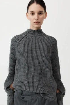 St. Agni Split Sleeve Jumper - Smoke