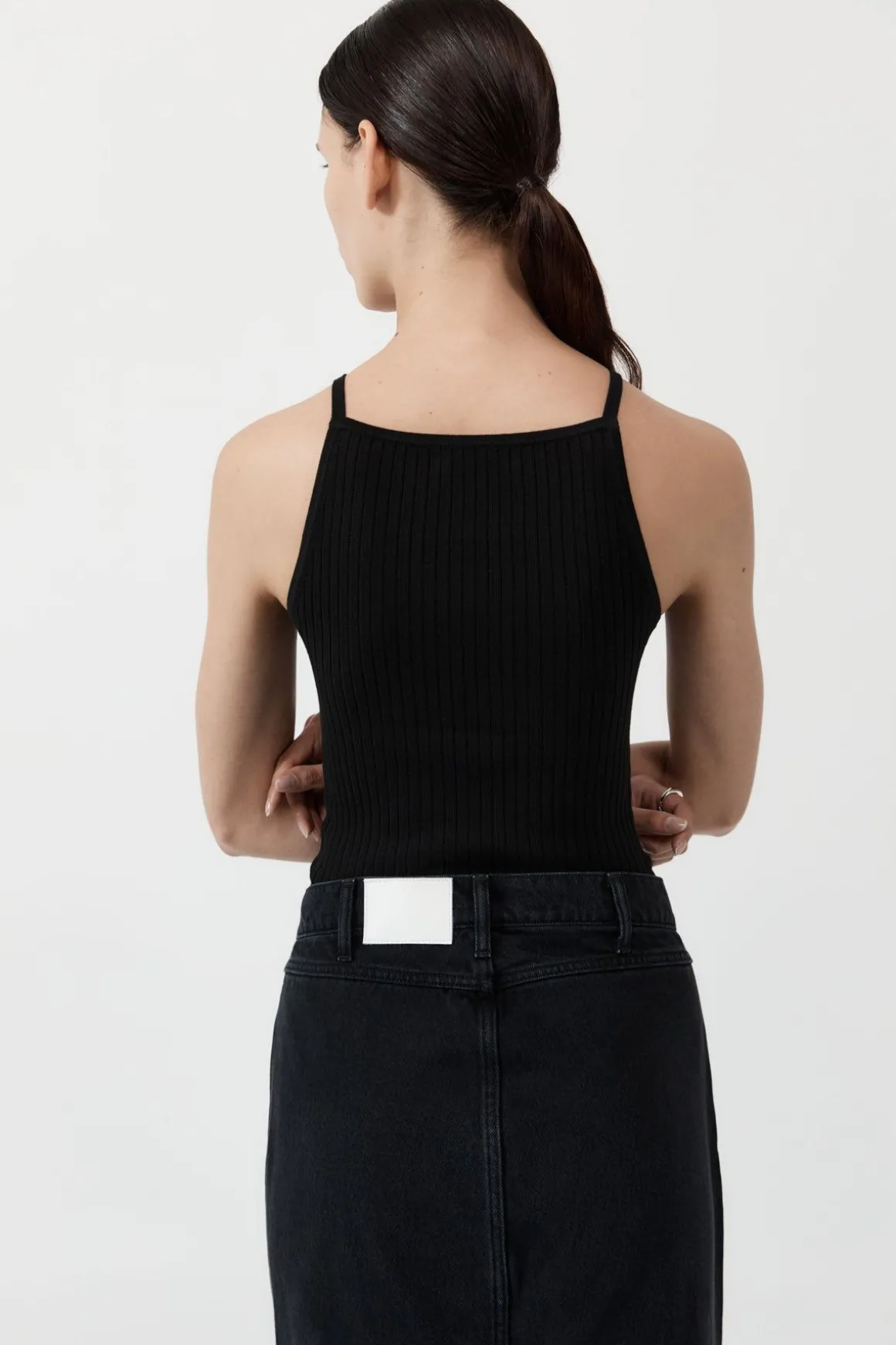 St. Agni Square Tank - Black