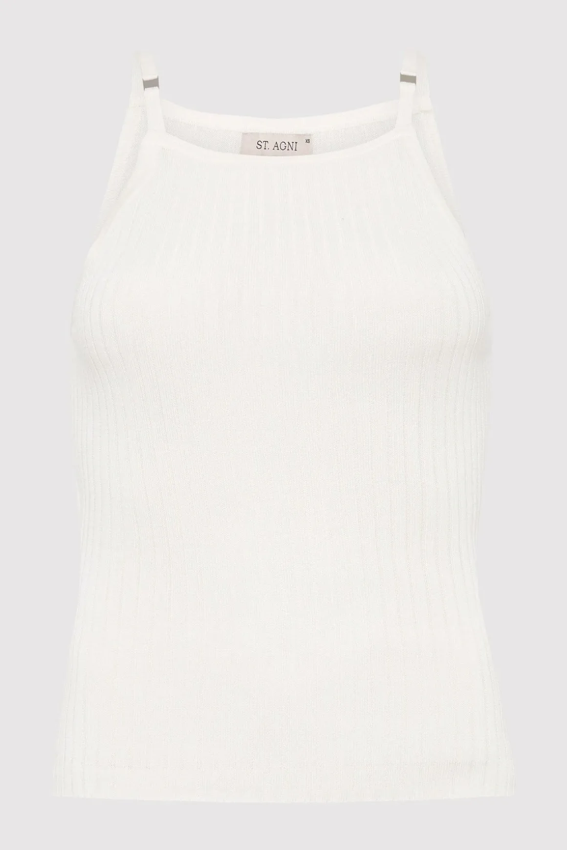 St. Agni Square Tank - White
