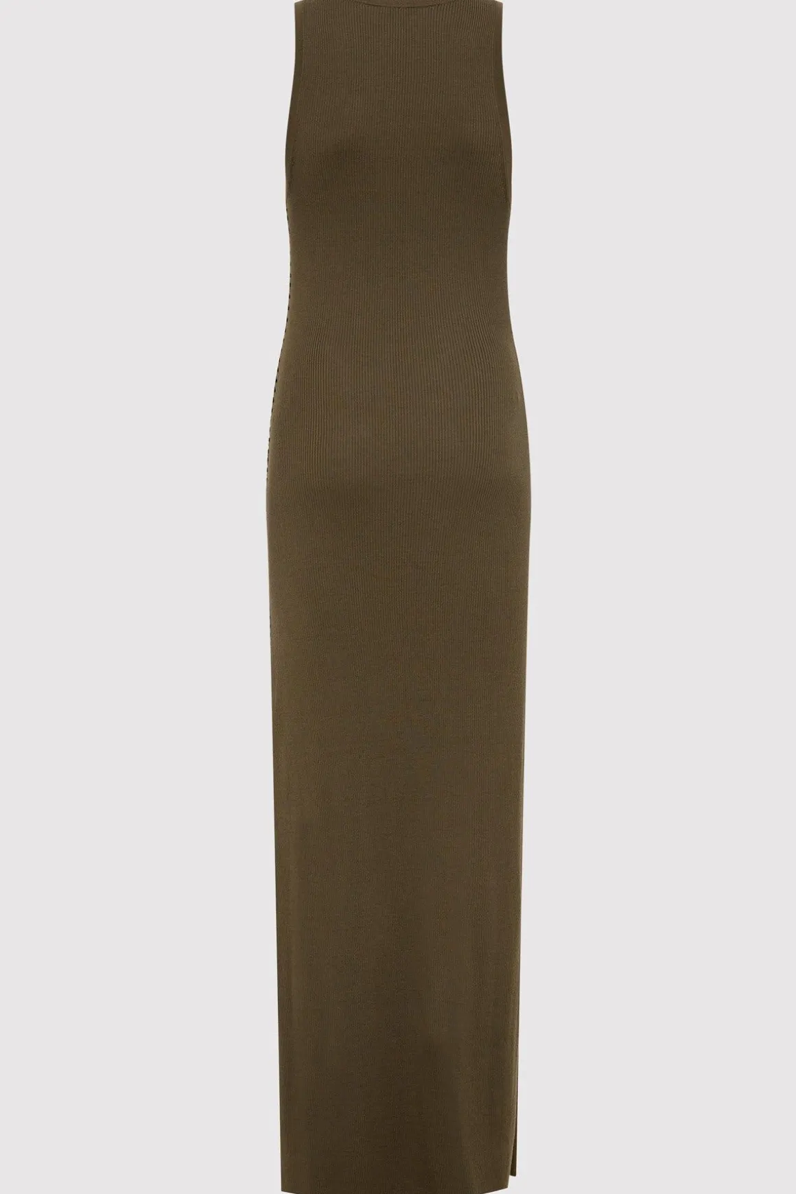 St. Agni Stitch Detail Dress - Kelp