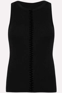 St. Agni Stitch Detail Tank - Black
