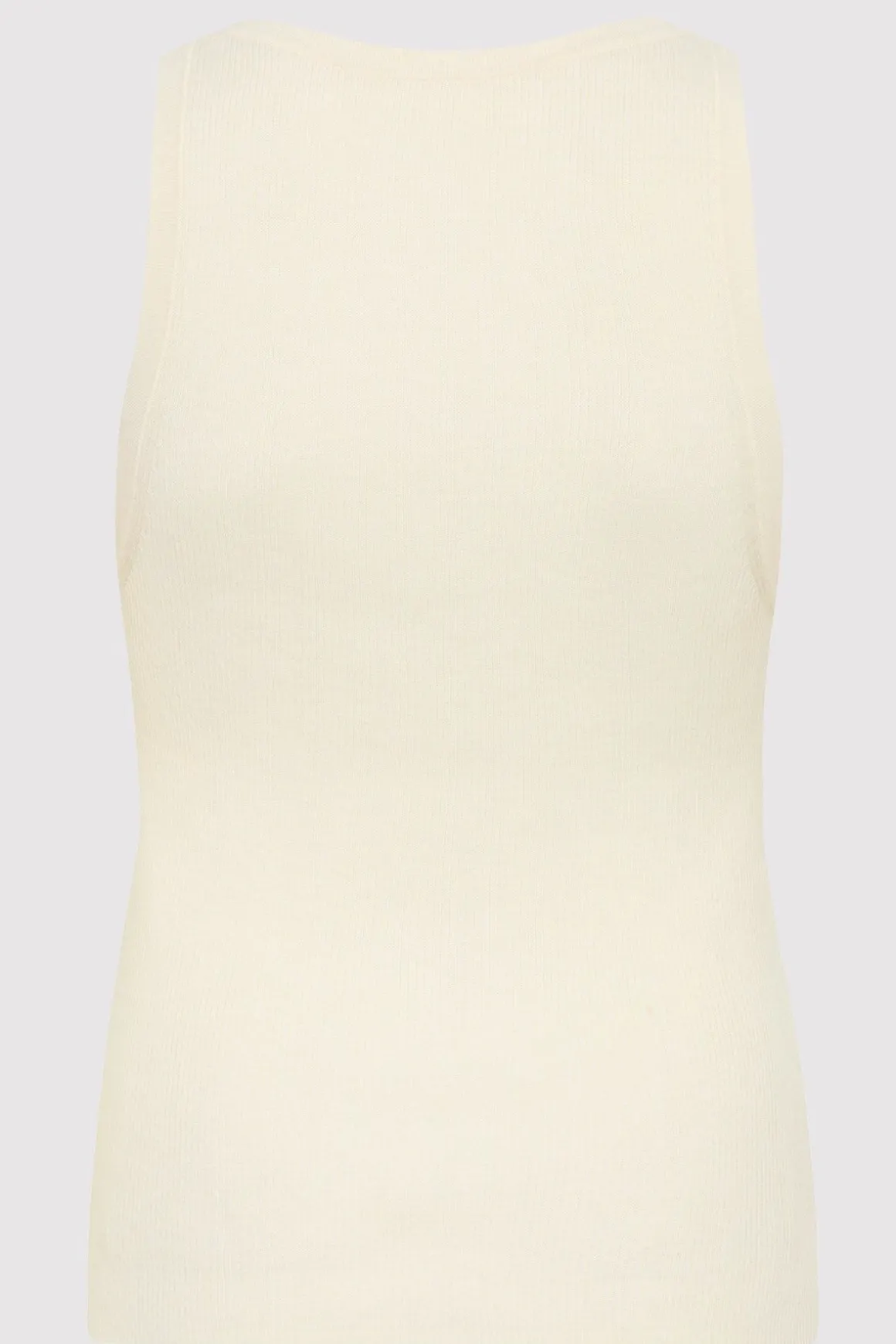 St. Agni Stitch Detail Tank - Ivory