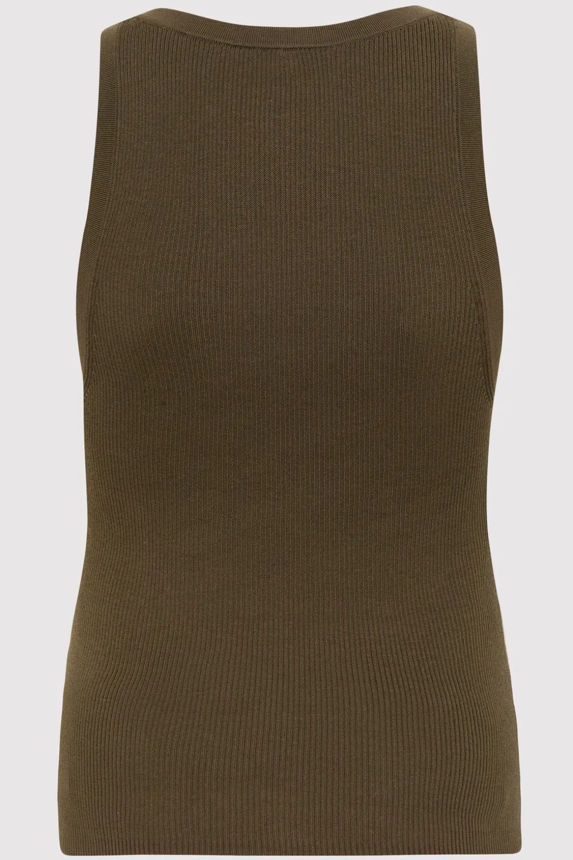 St. Agni Stitch Detail Tank - Kelp