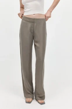 St. Agni Straight Leg Trousers - Castor Grey