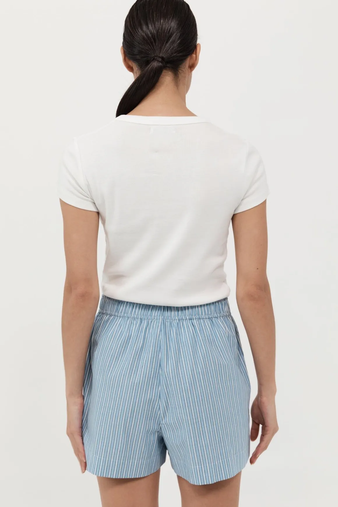 St. Agni Stripe Boxer Short - Blue Stripe