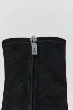 St. Agni Suede Ankle Boot - Black