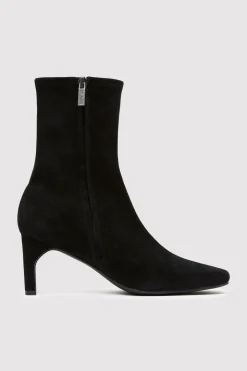 St. Agni Suede Ankle Boot - Black